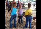 The Pee Wee’s show their goats at the Caldwell County Fair.