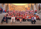 Senator Hoskins welcomed fourth grade students from Martin Warren Elementary School in Warrensburg to the Missouri State Capitol this week. Joining Sen. Hoskins in welcoming the children were Rep. Dan Houx of Warrensburg and Rep. Dean Dohrman of La Monte.