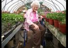 Even when Audrain County Advanced Master Gardener Sally Maxwell suffered severe osteoporosis, she found a way to be in the greenhouse daily. Photo courtesy of Tom Maxwell 
