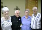 Pictured left to right: Ethel Gurley Vance, John Prothero, Darlene Dingle Puckett and Raymond Puckett. Other graduates included Pat Stock, Ed Brooke, Lois Cummings Ward, Jack Pemberton (deceased) and Patty Young (deceased). 