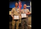 Van Dunham and John Rupert, recipients of the Silver Beaver Award by the Pony Express Council.