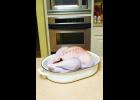 The safest way to defrost a turkey is in the refrigerator.