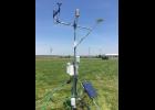 Nine Missouri weather stations, including this one at the Monroe City Regional Airport, recently received updates to help farmers and chemical applicators know when to spray herbicides to avoid off-target movement caused by temperature inversions. Photo courtesy of Pat Guinan