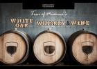White Oak, Whiskey and Wine tour graphic.